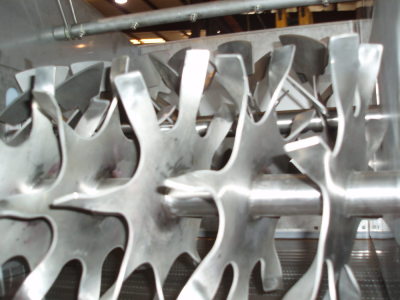 Custom Made Steel Parts - Image of custom steel impeller for an industrial fan