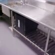 Stainless steel dish table commercial kitchen equipment