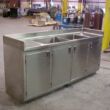 Custom Fabricated Stainless Steel Sink Cabinet - Commercial Kitchen Equipment