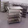Custom Fabricated Stainless Steel Commercial Kitchen Carts